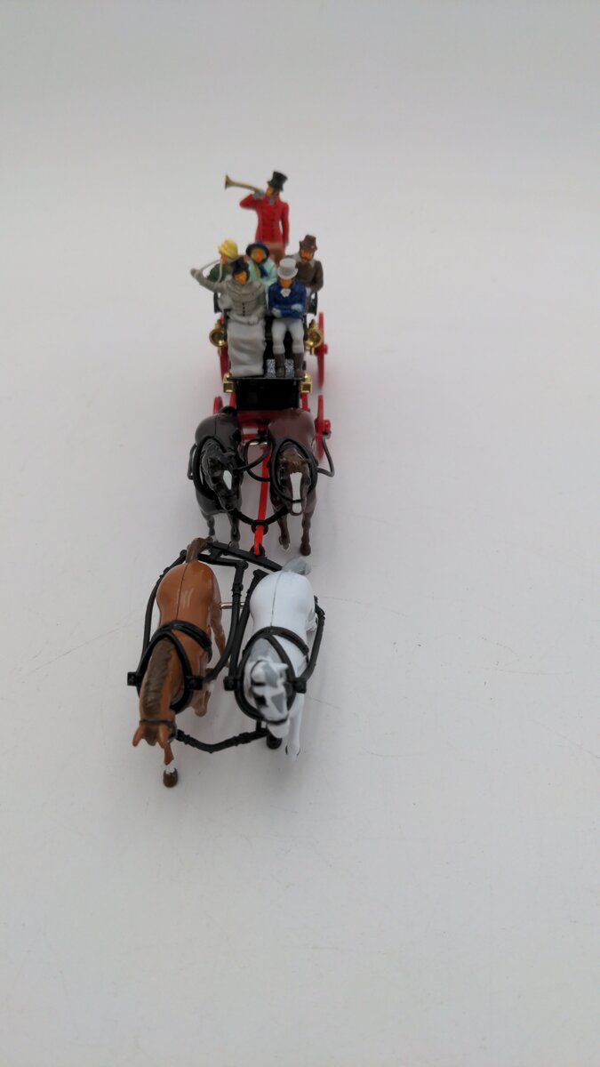 Matchbox YS-39 1:43 Scale Models Of Yesteryear 1820 Passenger Coach & Horses EX/Box