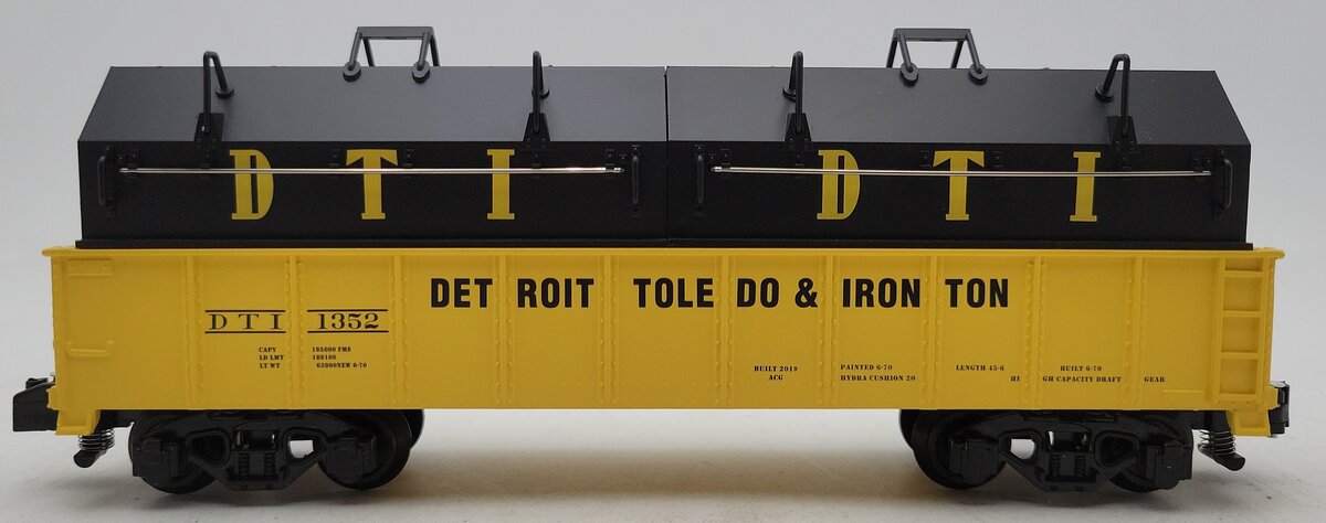 American Flyer 10919082 S Detroit Toledo & Ironton Gondola w/Covers #1352 LN/Box
