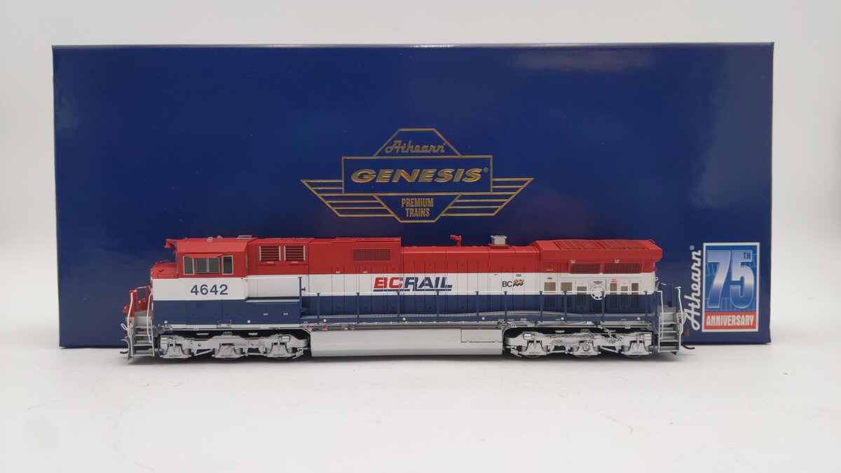 Athearn G31604 HO BC Rail Dash 9-44CWL Diesel Locomotive #4642 w/DCC/Sound EX/Box