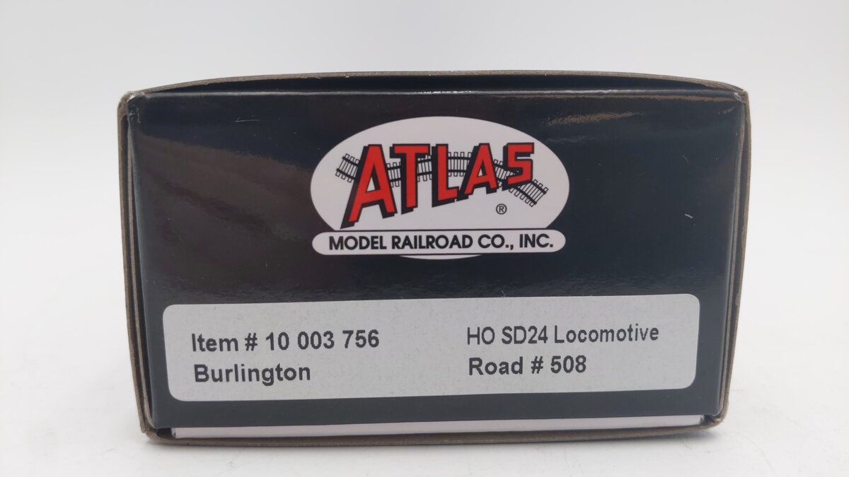 Atlas 10003756 HO Burlington Route SD-24 Diesel Locomotive #508 w/ Sound & DCC EX/Box