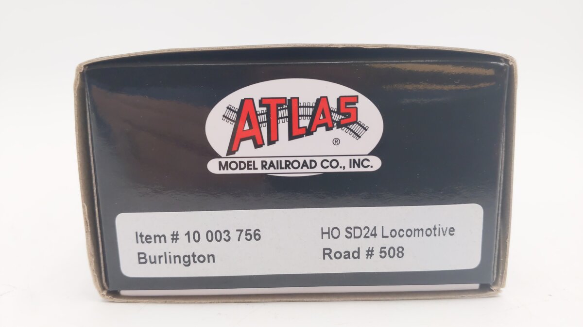 Atlas 10003756 HO Burlington Route SD-24 Diesel Locomotive #508 w/ Sound & DCC EX/Box