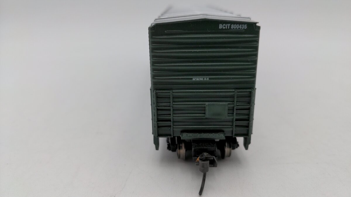 Atlas 1756-3 HO Scale BC Rail Evans Double Plug Door Box Car #800435 EX/Box