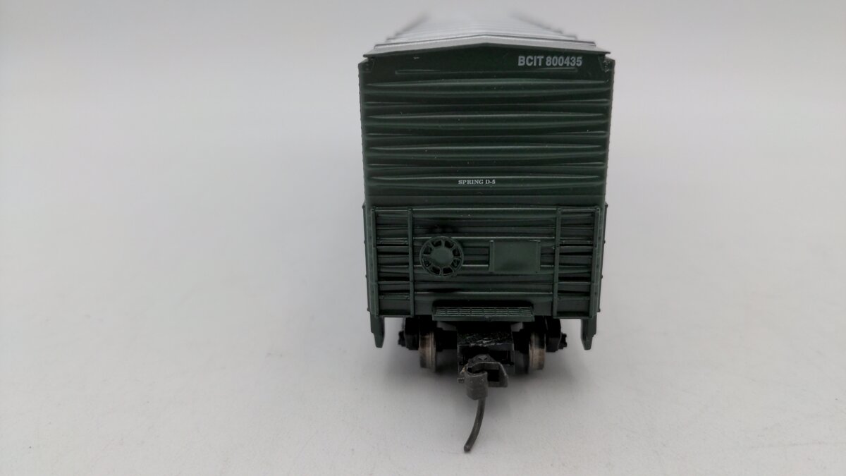 Atlas 1756-3 HO Scale BC Rail Evans Double Plug Door Box Car #800435 EX/Box