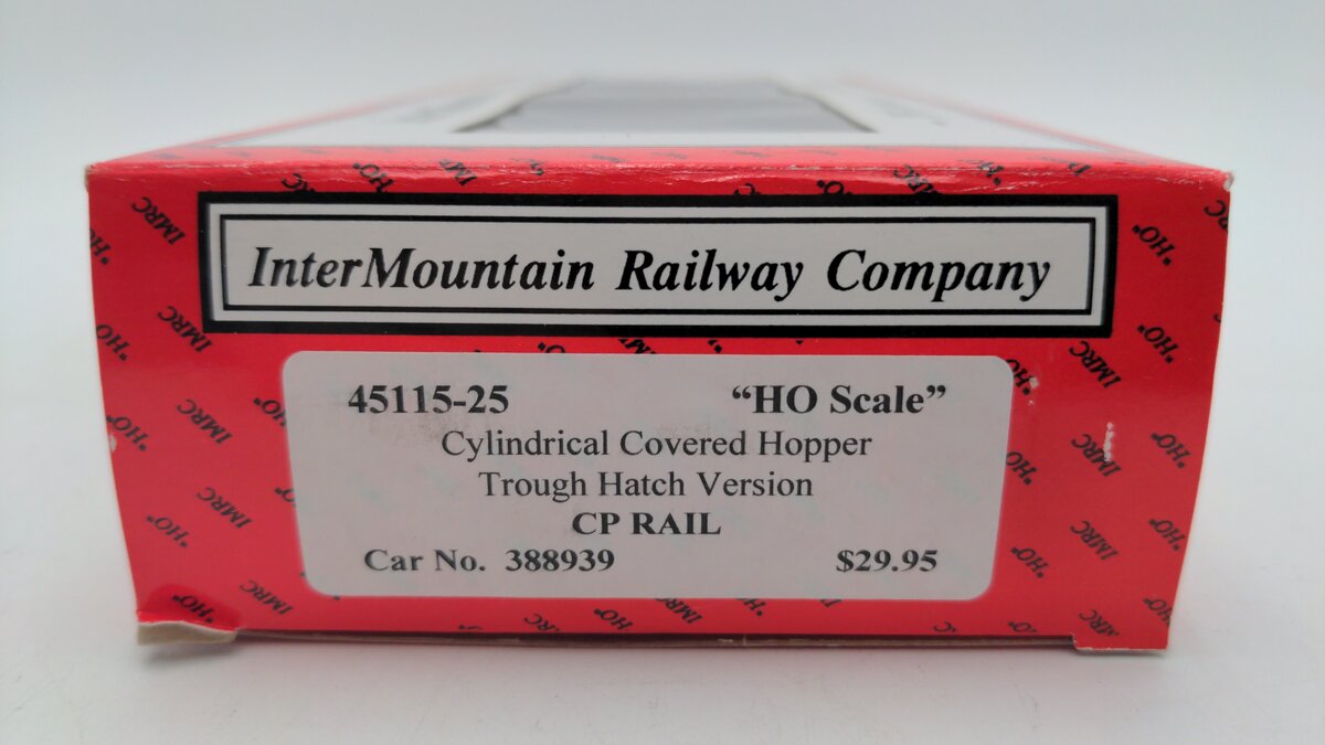 InterMountain 45115-25 HO Scale Canadian Pacific Cylindrical Hopper Car #388939 EX/Box