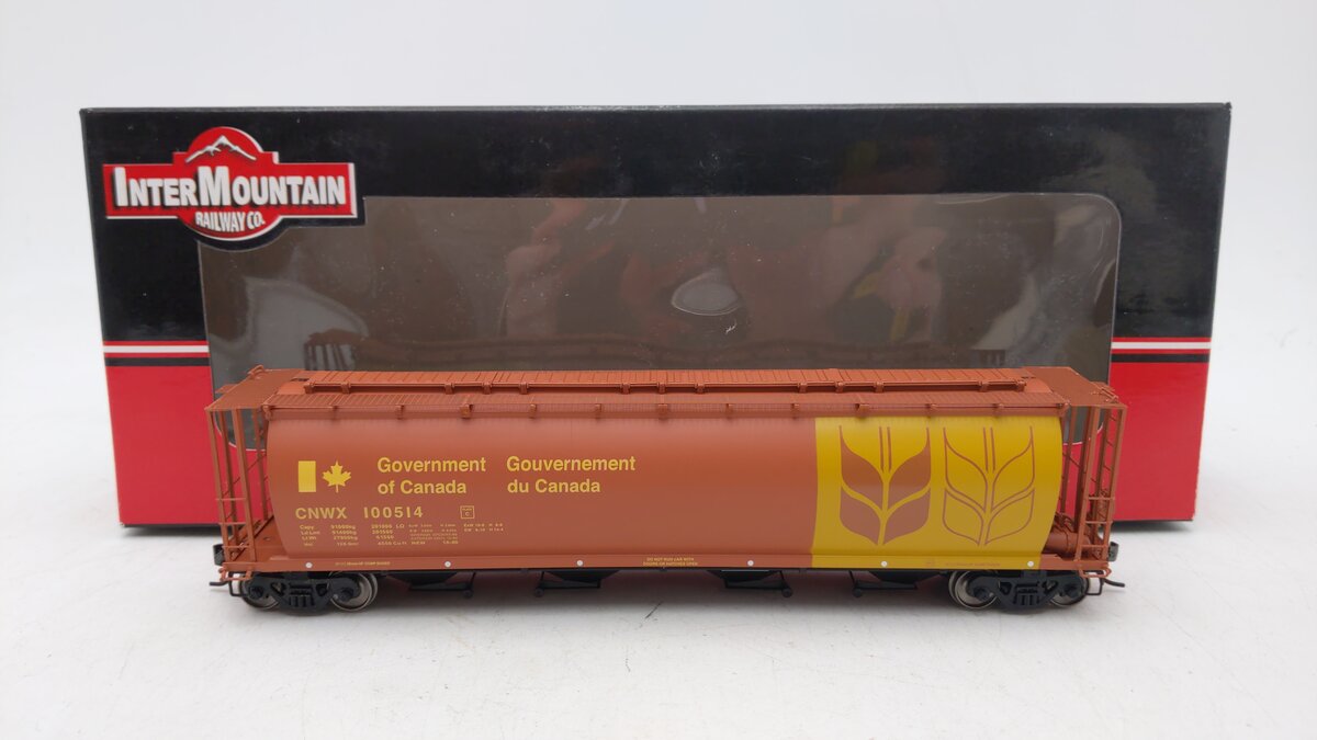 InterMountain 45119-16 HO Scale CNWX 4-Bay Cylindrical Hopper #100514 LN/Box
