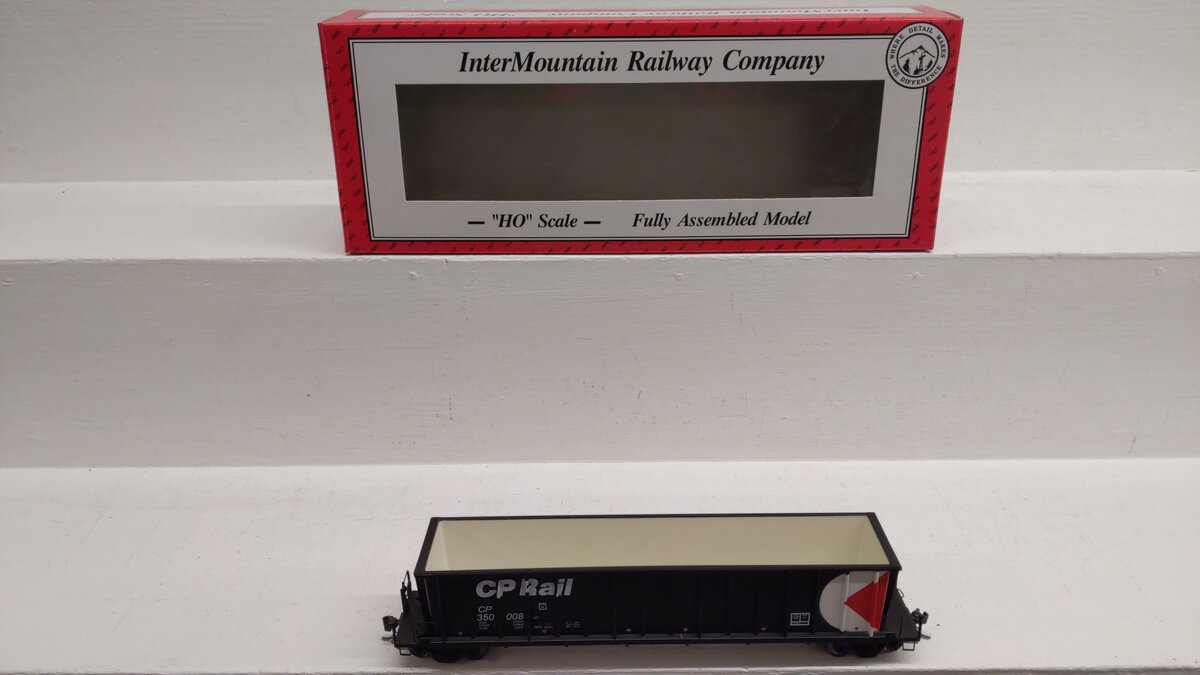 InterMountain 47101-49 HO Scale Canadian Pacific Bathtub Gondola #350008 EX/Box
