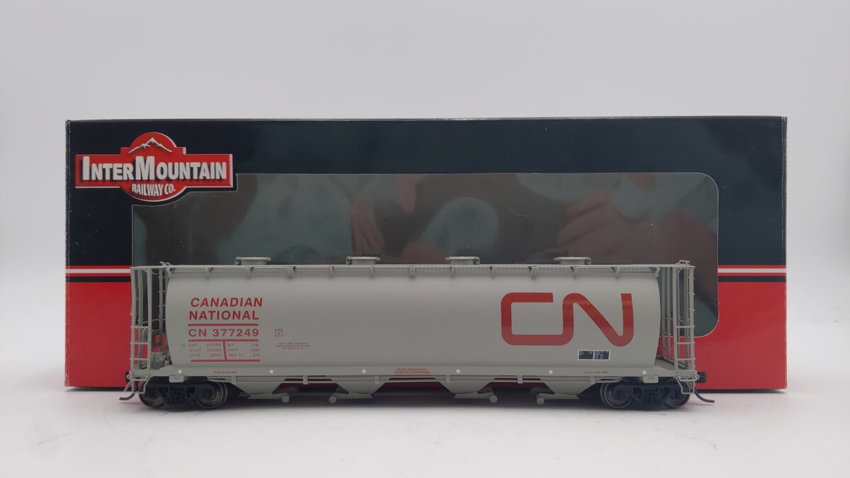 InterMountain 45205-27 HO Scale Canadian National Cylindrical Hopper Car #377249 EX/Box