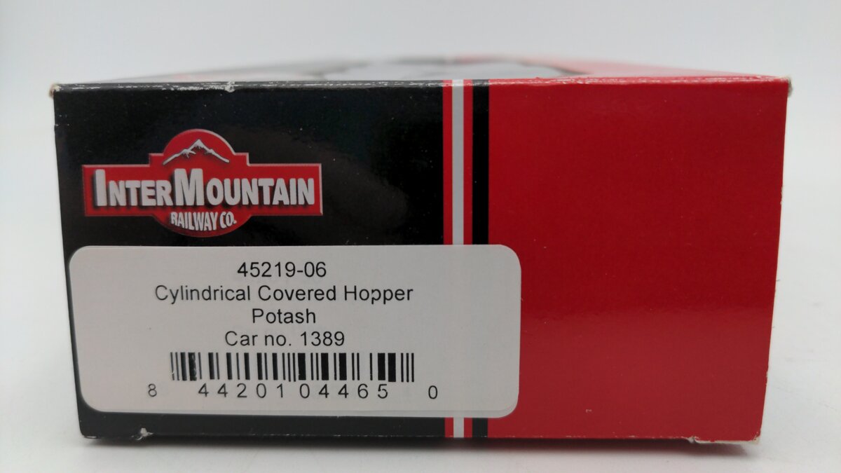 InterMountain 45219-06 HO Scale CGLX Cylindrical Hopper Car #1389 EX/Box