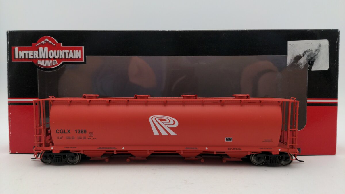InterMountain 45219-06 HO Scale CGLX Cylindrical Hopper Car #1389 EX/Box