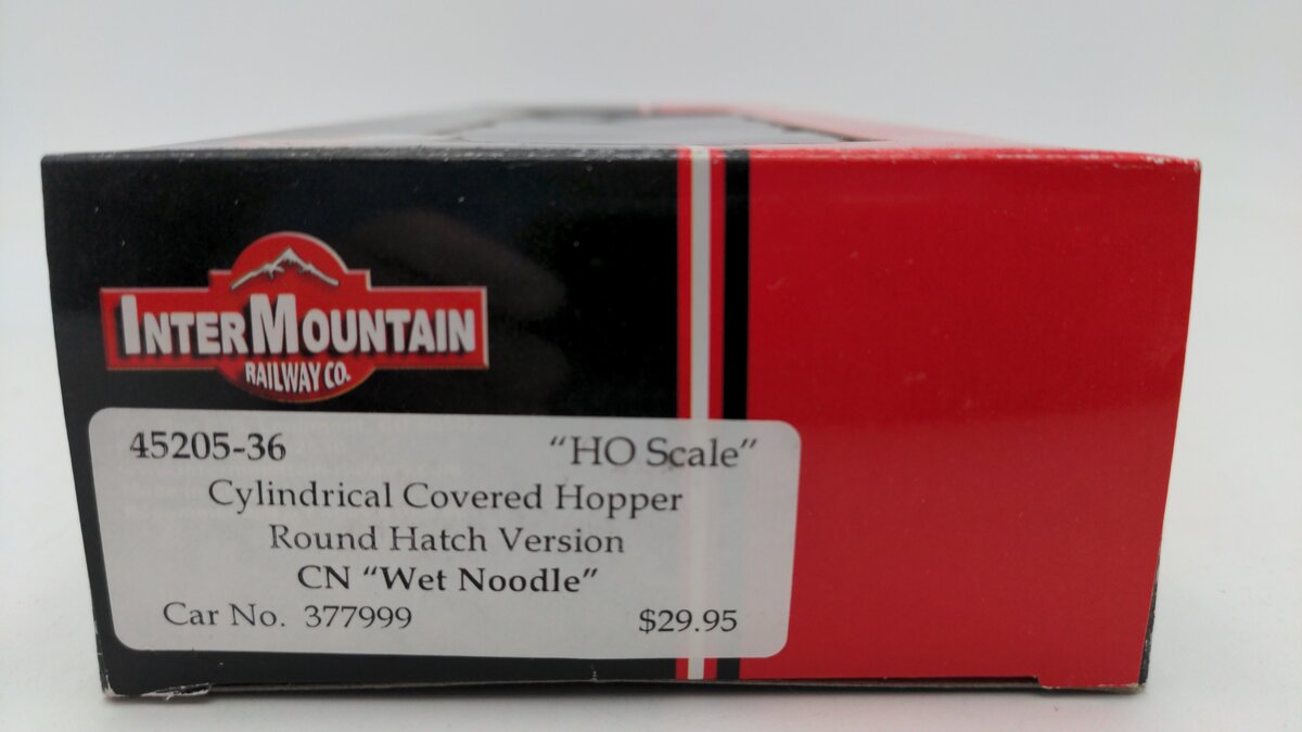 InterMountain 45205-36 HO Scale Canadian National Cylindrical Hopper Car #377999 EX/Box