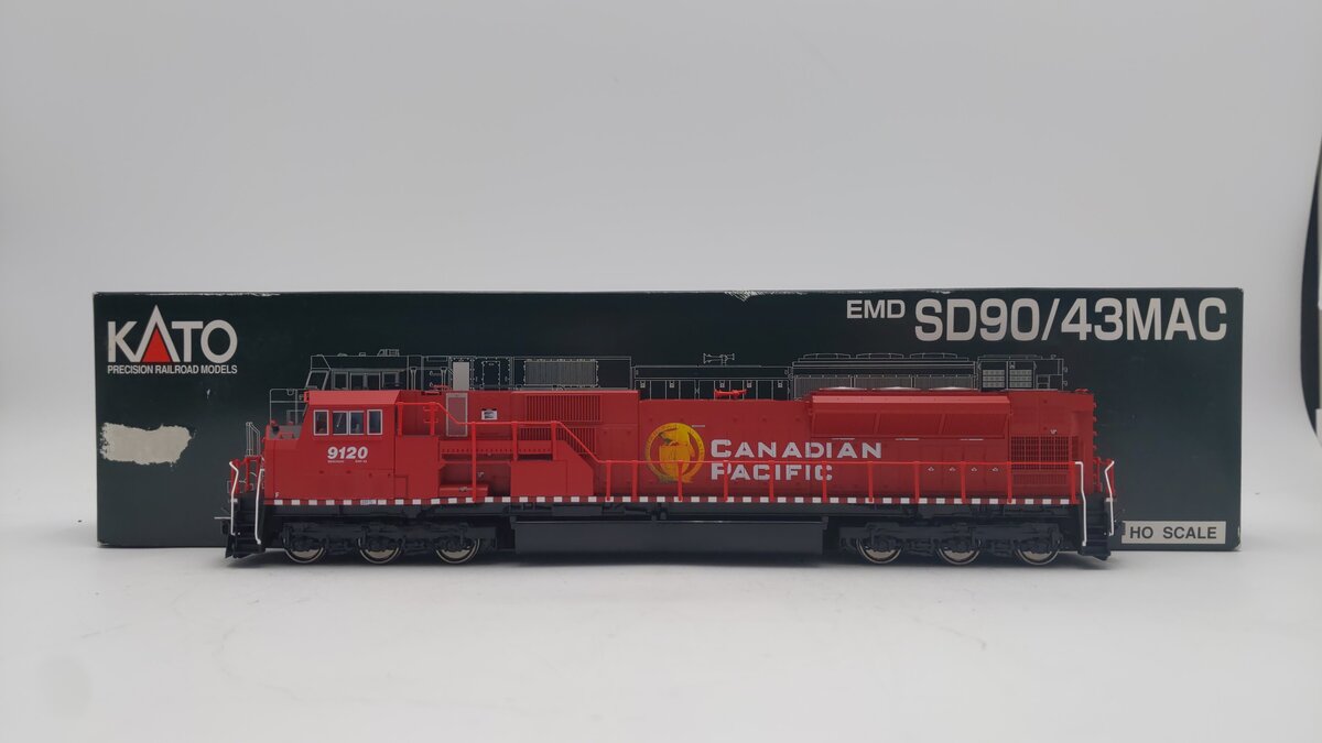 Kato 37-6351 HO Scale Canadian Pacific EMD SD90/43MAC Diesel Locomotive #9120 LN/Box