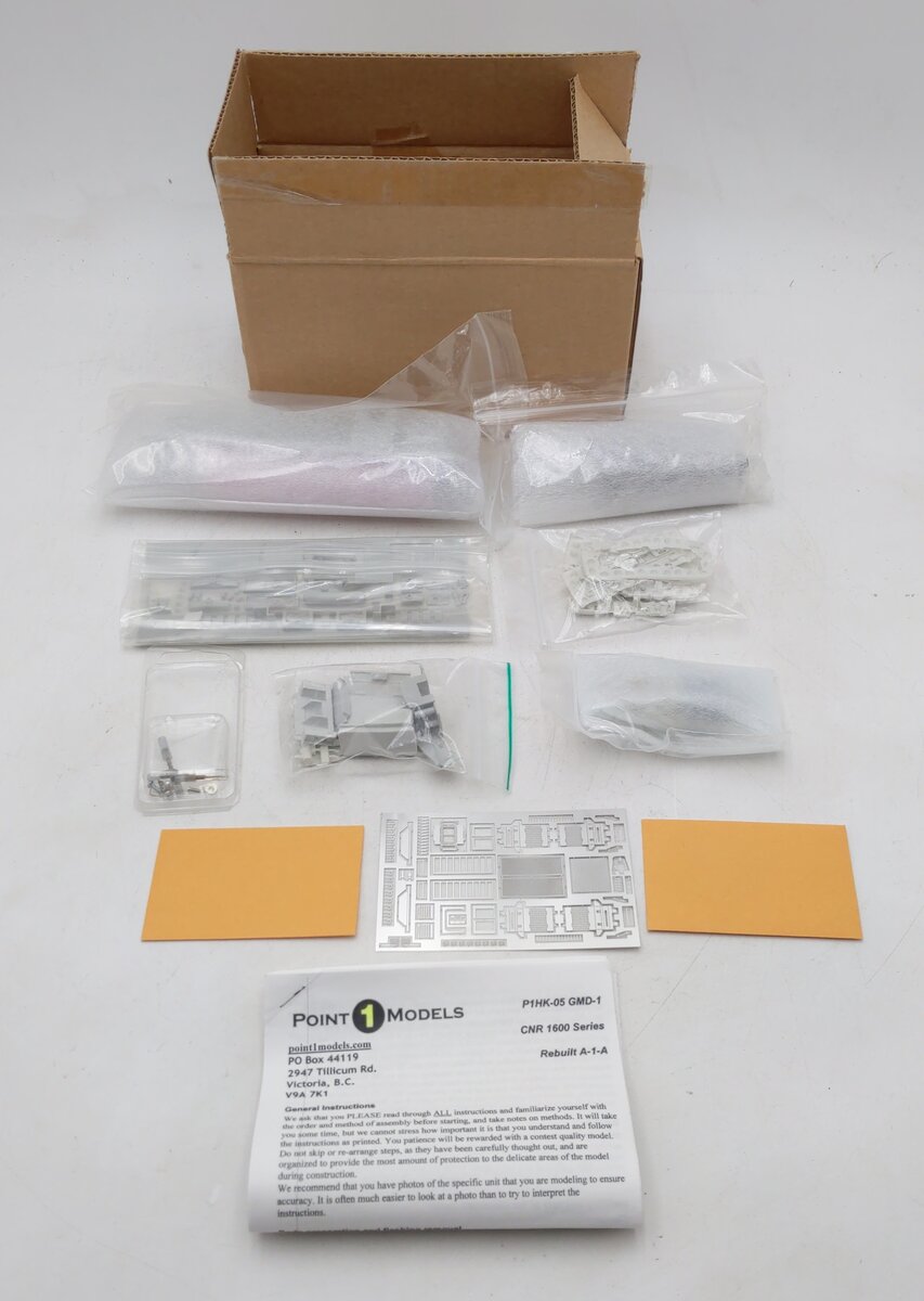 Point 1 Models P1HK-05 HO Undec. GMD-1 A-1-A 1986+ Body Diesel Locomotive Kit NIB