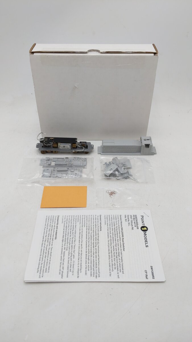 Point 1 Models P1HK-221 HO GMD SW1200RS Diesel Locomotive Kit (Undecorated) EX/Box
