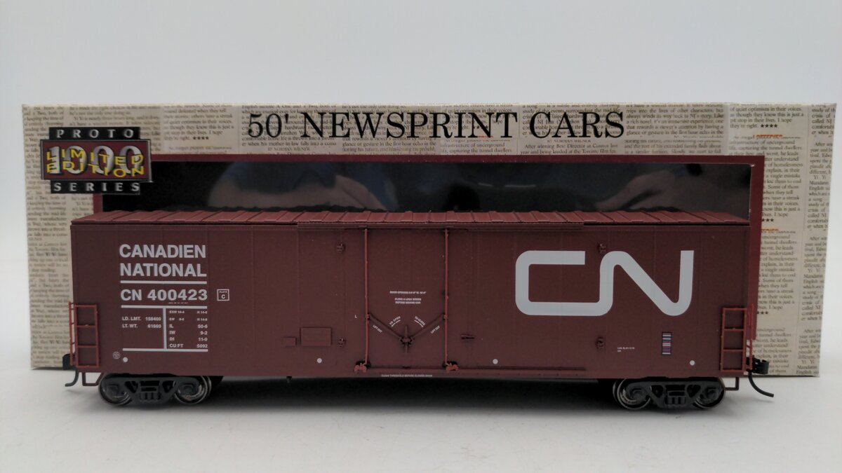 Proto 1000 201005 HO Scale Limited Edition Canadian National Box Car #400423 EX/Box