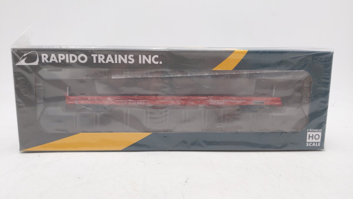 Rapido Trains 151004A HO CP Rail MIL Piggyback Flatcar #505663