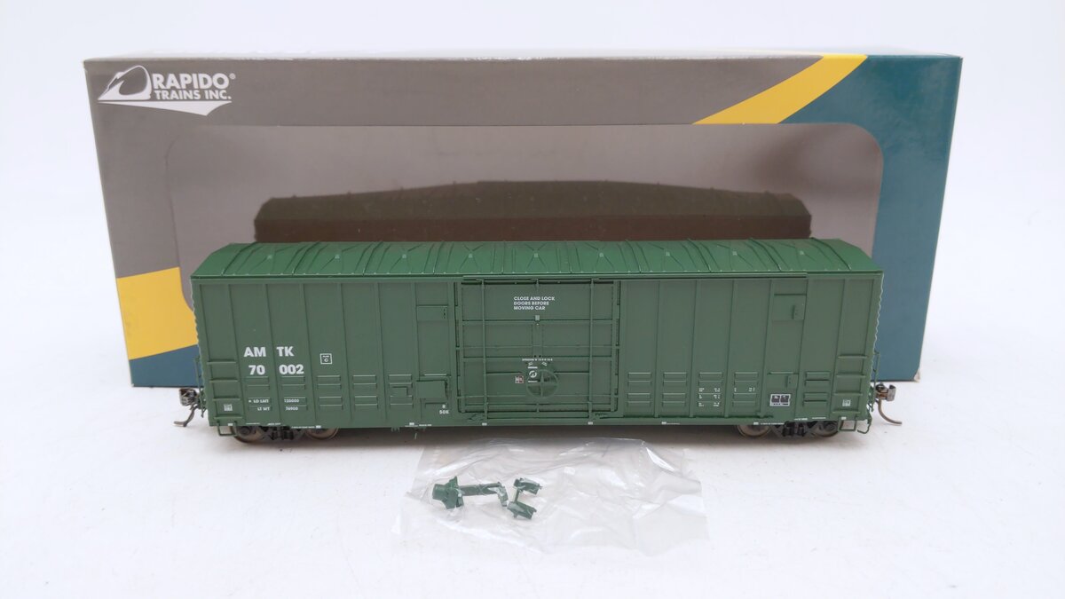 Rapido Trains 137006-1 HO Scale Amtrak Boxcar #70002 NIB