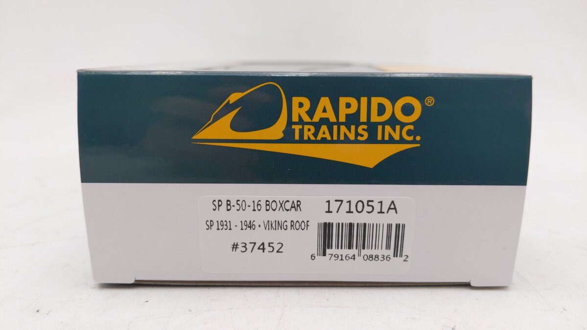 Rapido Trains 171051A HO SP 1931-1946 B-50-16 Boxcar w/Viking Roof #37452 NIB