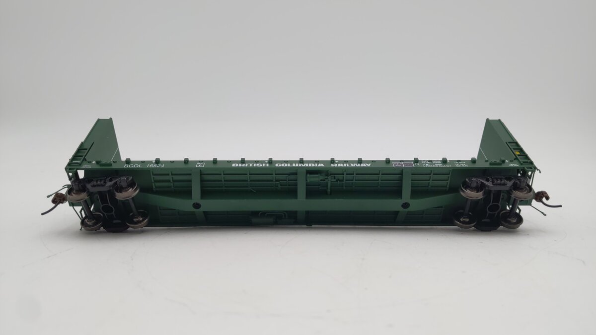 True Line Trains 302022 HO Scale British Columbia Railway Flat Car #16624 LN/Box