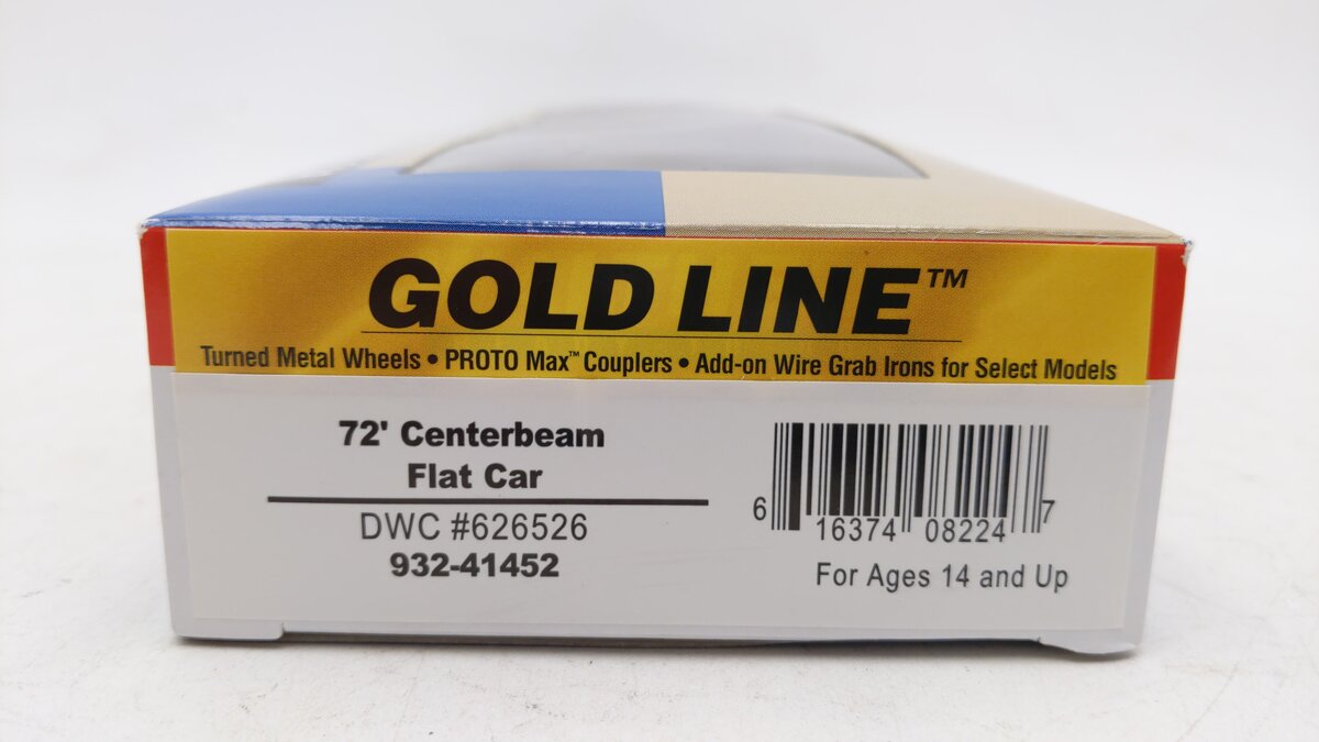 Walthers 932-41452 HO 72' Centerbeam Flat Car DWC #626526
