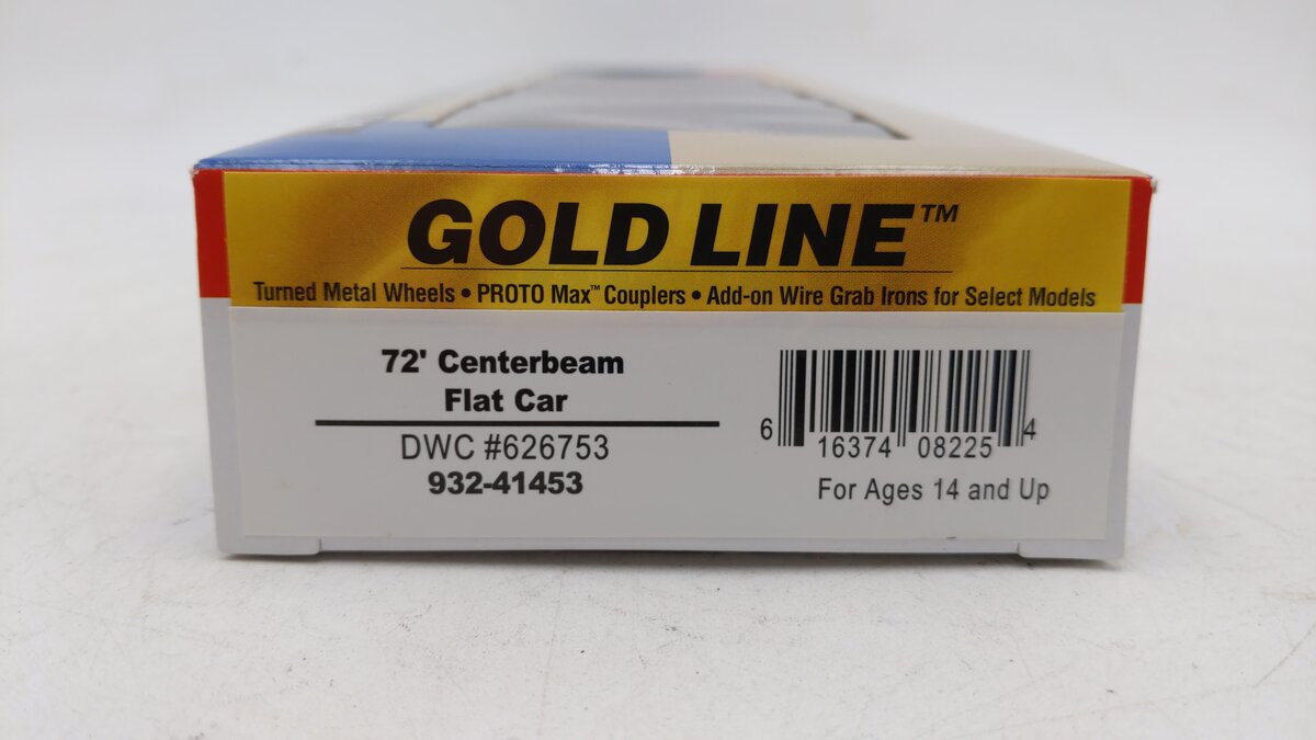 Walthers 932-41453 HO 72' Centerbeam Flat Car DWC # 626753