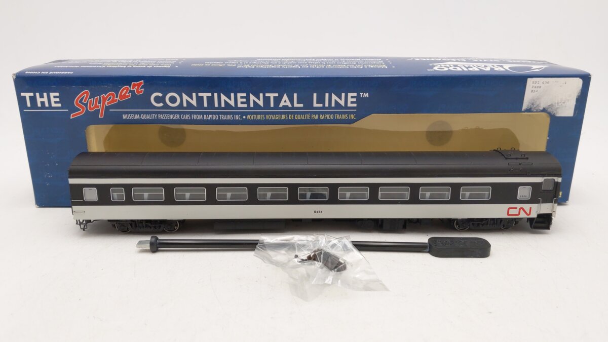 Rapido Trains 100024 HO Canadian National Lightweight Coach Car #5481 EX/Box
