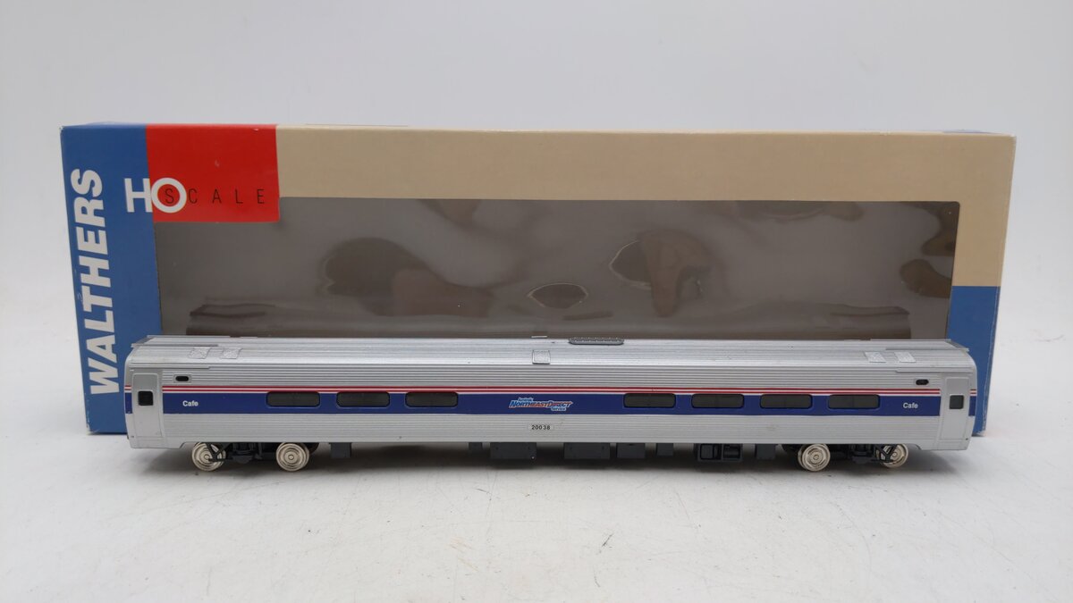 Walthers 932-6015 HO Scale Amtrak-Northeast Direct 85' Amfleet Café Car #20038 EX/Box