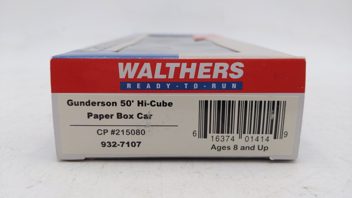 Walthers 932-7107 HO Scale CP Gunderson 50' Hi-Cube Paper Boxcar #215080 LN/Box