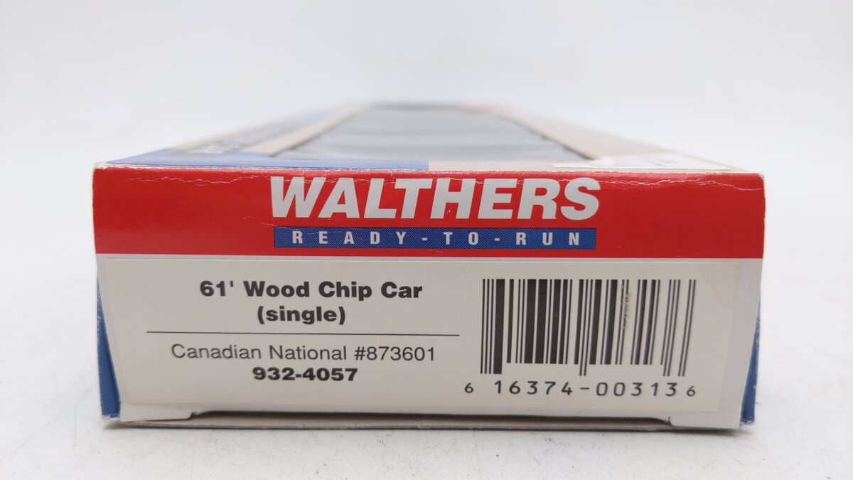 Walthers 932-4057 HO Scale Canadian National 61' Wood Chip Car #873601 EX/Box