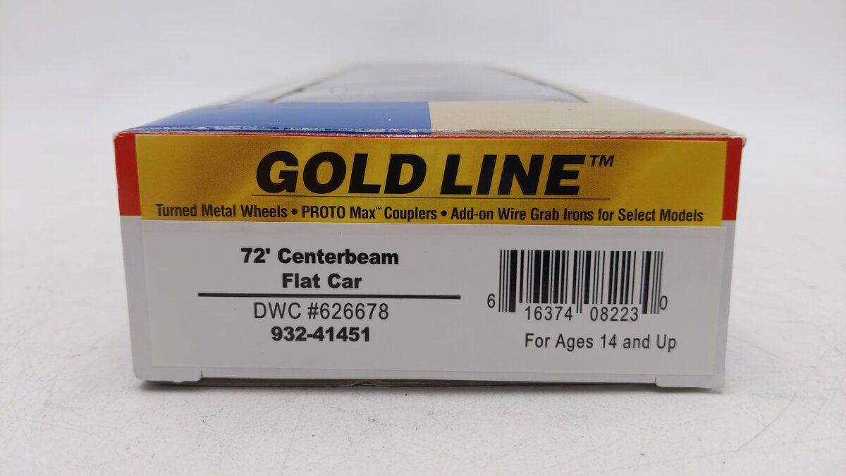 Walthers 932-41451 HO DWC 72' Centerbeam Flat Car #626678 MT/Box