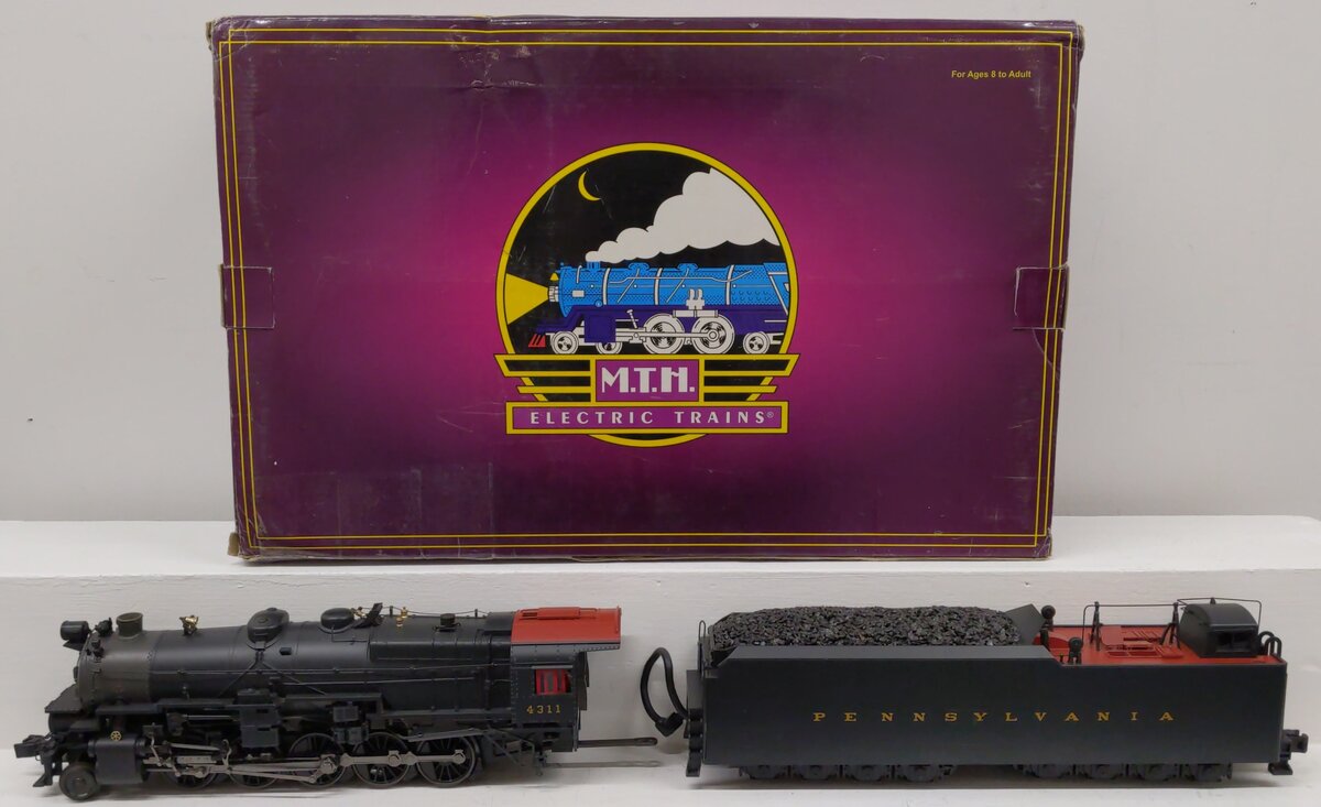 MTH 20-3117-1 O Scale PRR 2-10-0 Decapod Steam Locomotive & Tender #4311 w/ PS2 VG/Box
