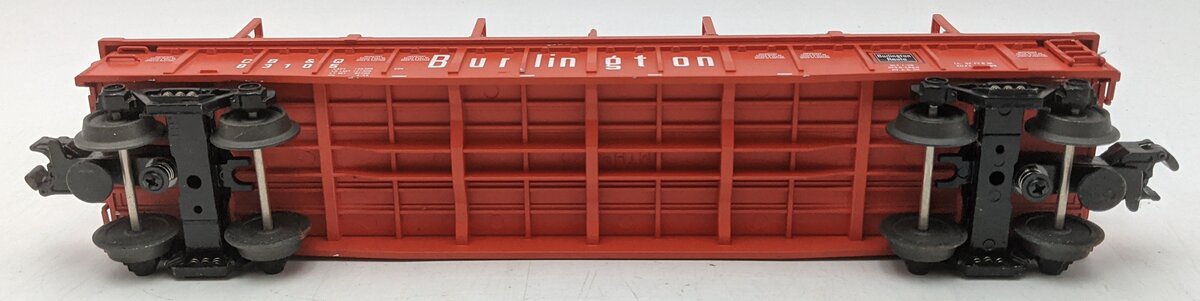 MTH 30-8203 O Gauge Burlington Die-Cast Gondola #83105 w/ Cover EX/Box