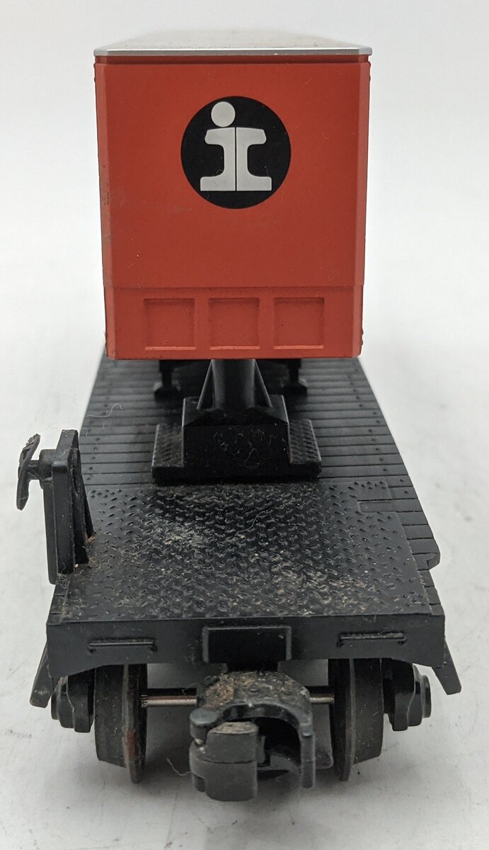 MTH 30-76048 O Gauge Illinois Central Flat Car w/ Trailer/Box