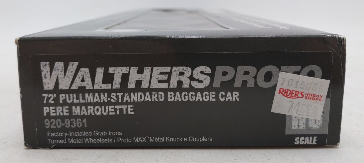 Walthers 920-9361 HO C&O Pere Marquette 85' Pullman-Standard Baggage Car LN/Box