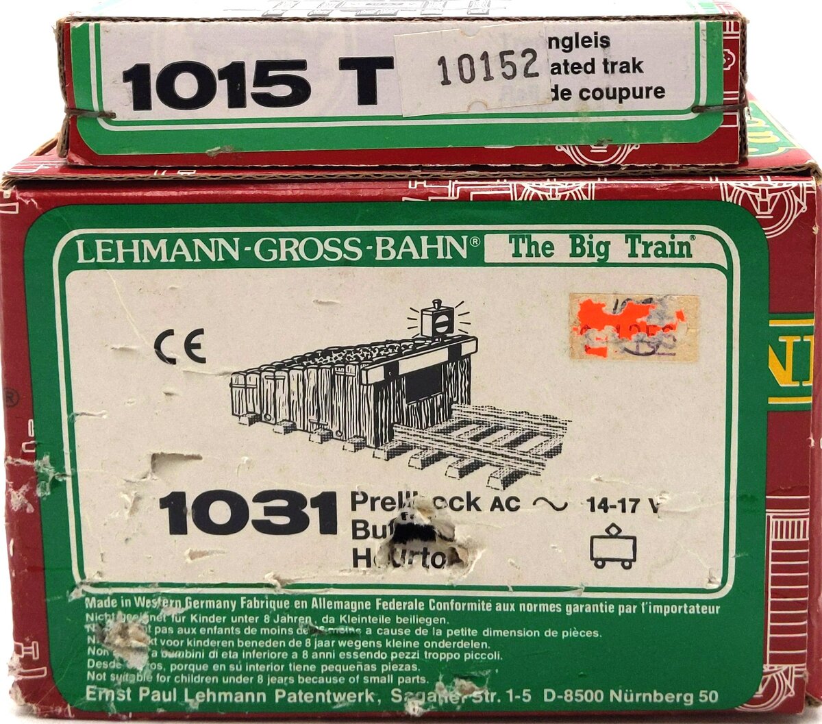 LGB G Scale Assorted Track Accessories [2]: 1015, 1031 LN/Box