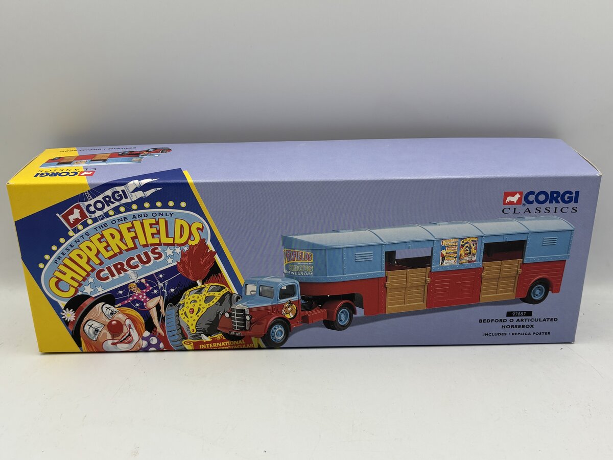 Corgi 97887 1:50 Chipperfields Circus BedFord O Articulated Horsebox EX/Box