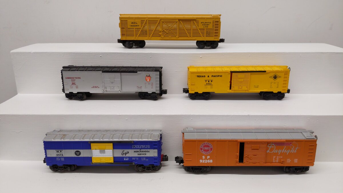 Lionel, K-Line & MTH Assorted Train Cars [5] EX