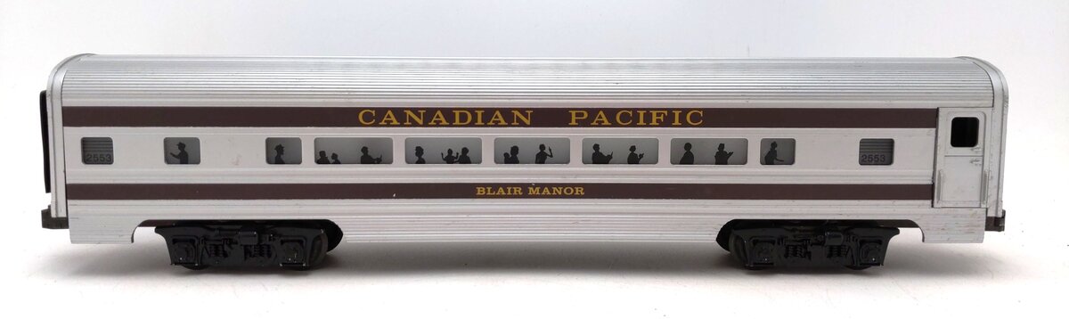 Williams O Gauge Canadian Pacific 'Blair Manor' Lighted Aluminum Passenger Car EX