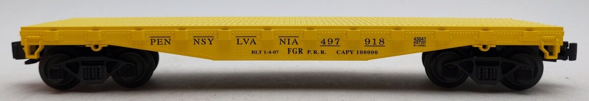 Lionel 2143041 O Pennsylvania Standard Flat Car with Stakes #497918
