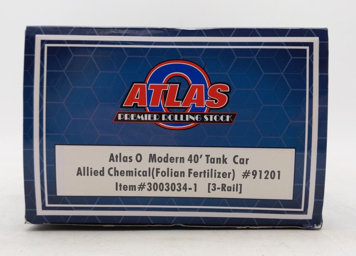 Atlas 3003034-1 O Gauge ACDX Modern 40' Tank Car #91201 LN/Box