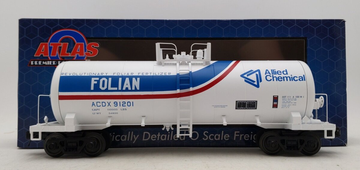 Atlas 3003034-1 O Gauge ACDX Modern 40' Tank Car #91201 LN/Box