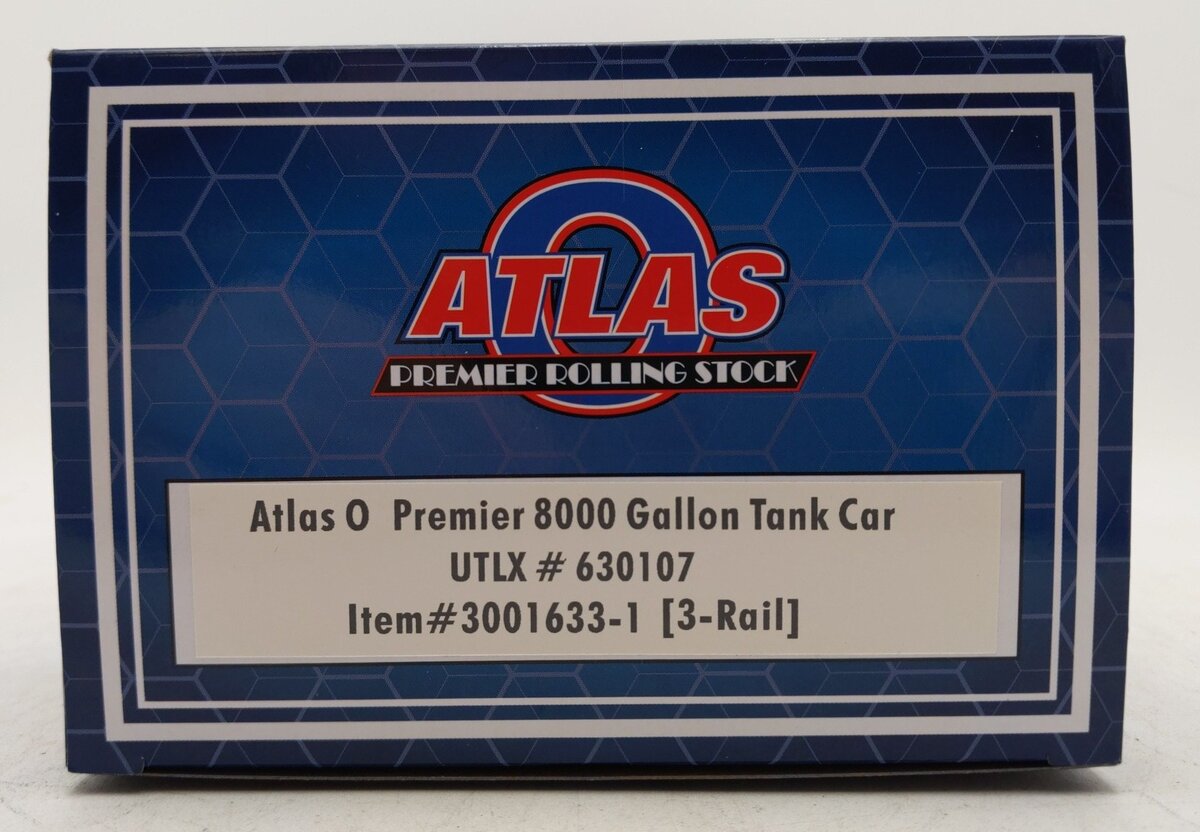 Atlas 3001633-1 O Gauge UTLX Premier 8000 Gallon Tank Car #630107 LN/Box