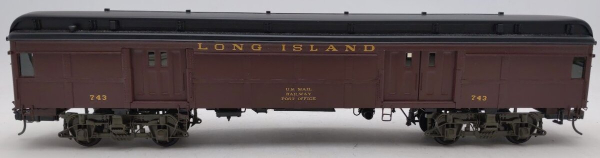 Sunset Models O Scale BRASS Long Island RR P54 Commuter BM62 Baggage Car #743 EX/Box