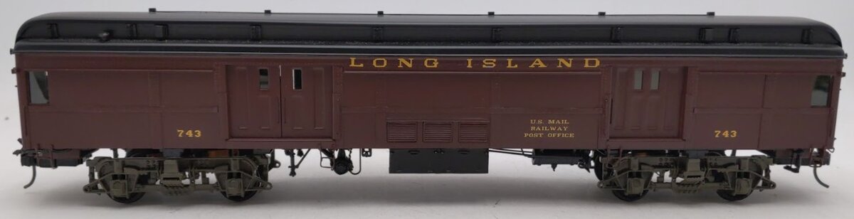 Sunset Models O Scale BRASS Long Island RR P54 Commuter BM62 Baggage Car #743 EX/Box