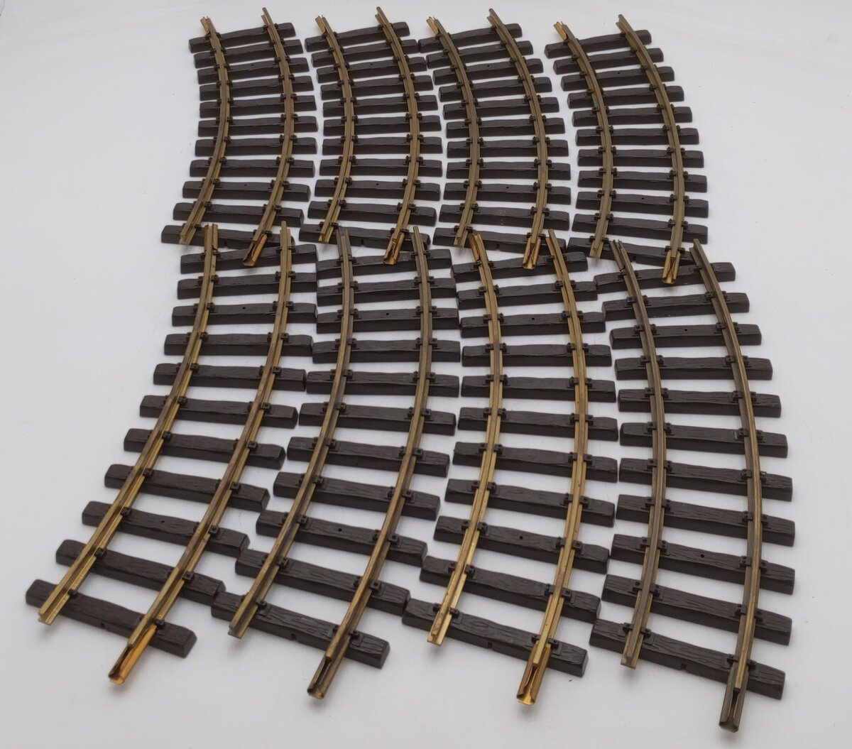 LGB 1100 G Gauge Curved Track Sections (8) VG
