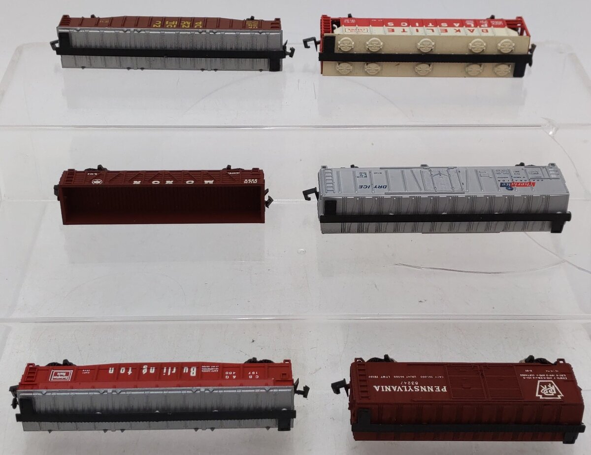 N Scale Assorted Freight Cars [6] VG/Box