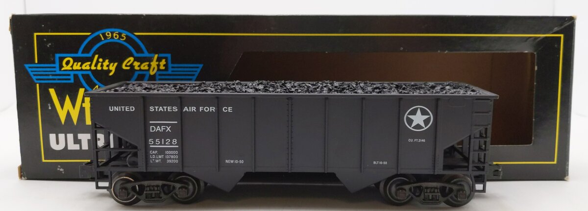 Weaver U1146LD O United States Air Force Coal Hopper #55128 (3 Rail) EX/Box