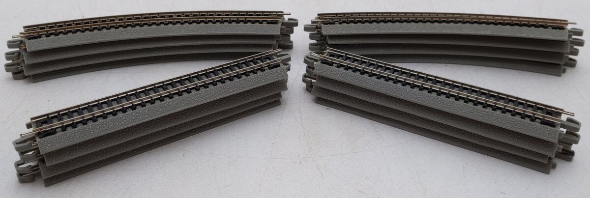 Bachmann N Scale Assorted Curved and Straight E-Z Track Sections [16] EX