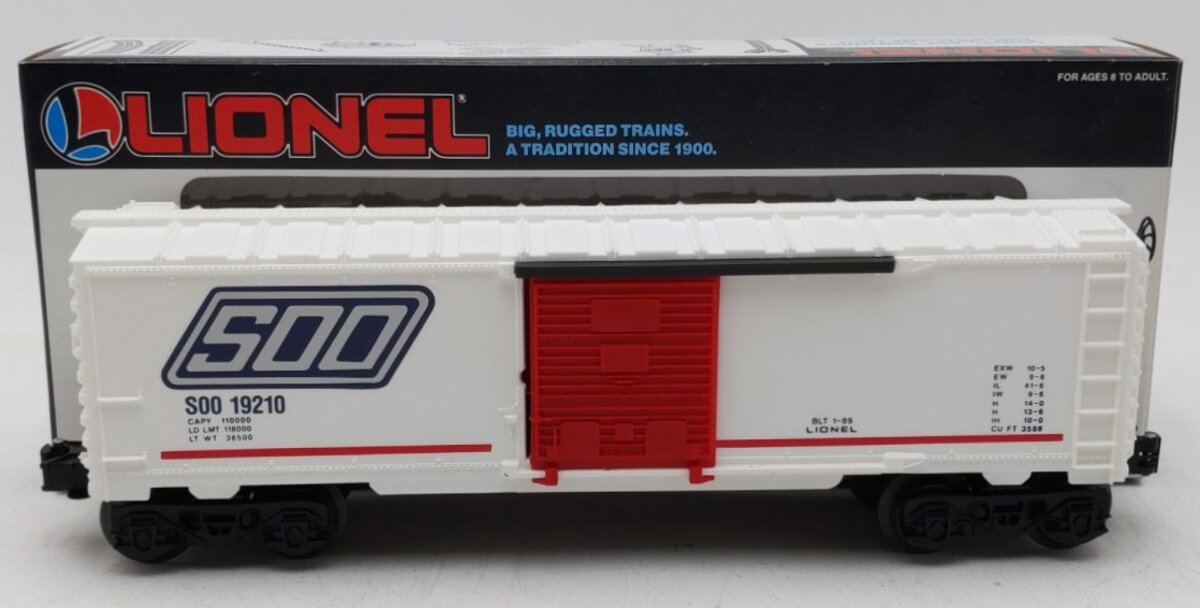 Lionel 6-19210 O Gauge Soo Line Boxcar LN/Box