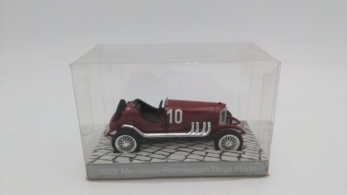 Mercedes Benz 1923 1:43 Scale Maroon Mercedes-Rennwagen Targa Florio EX/Box