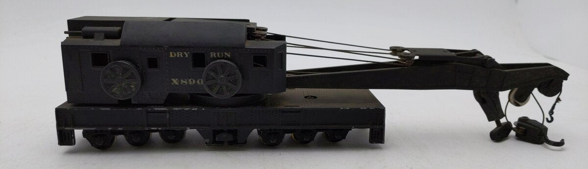 American Flyer Vintage S Scale Dry Run Crane #X890 - Scale Wheels